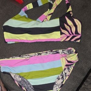 Maaji Multicolor Striped Kids Swim Set